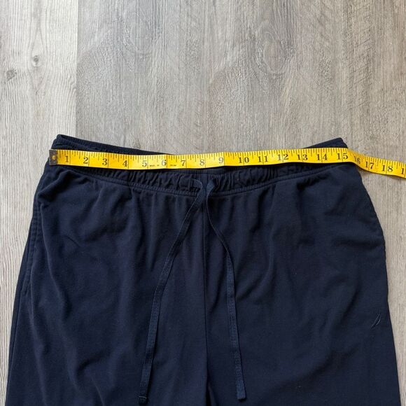 Nautica Micro Fleece Pajama Pants Men’s Medium Navy Blue Comfy - Picture 8 of 10